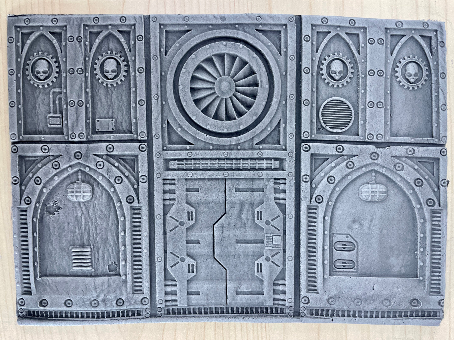 Print 'N' Roll Set 28: Grim Iron Underbelly (Texture Roller and Terrain Set)