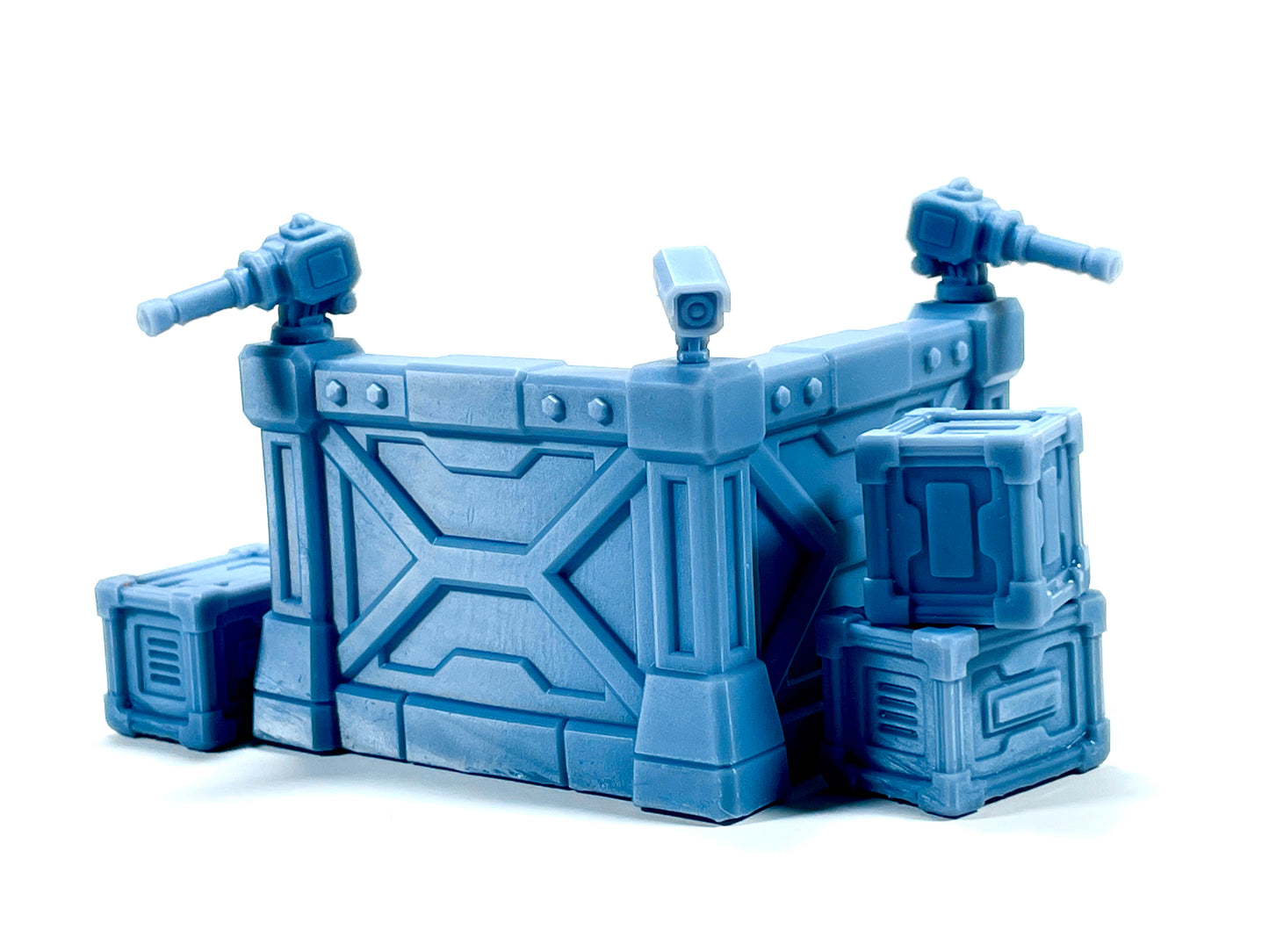 Defense Walls & Crates Set | Sci-fi Terrain