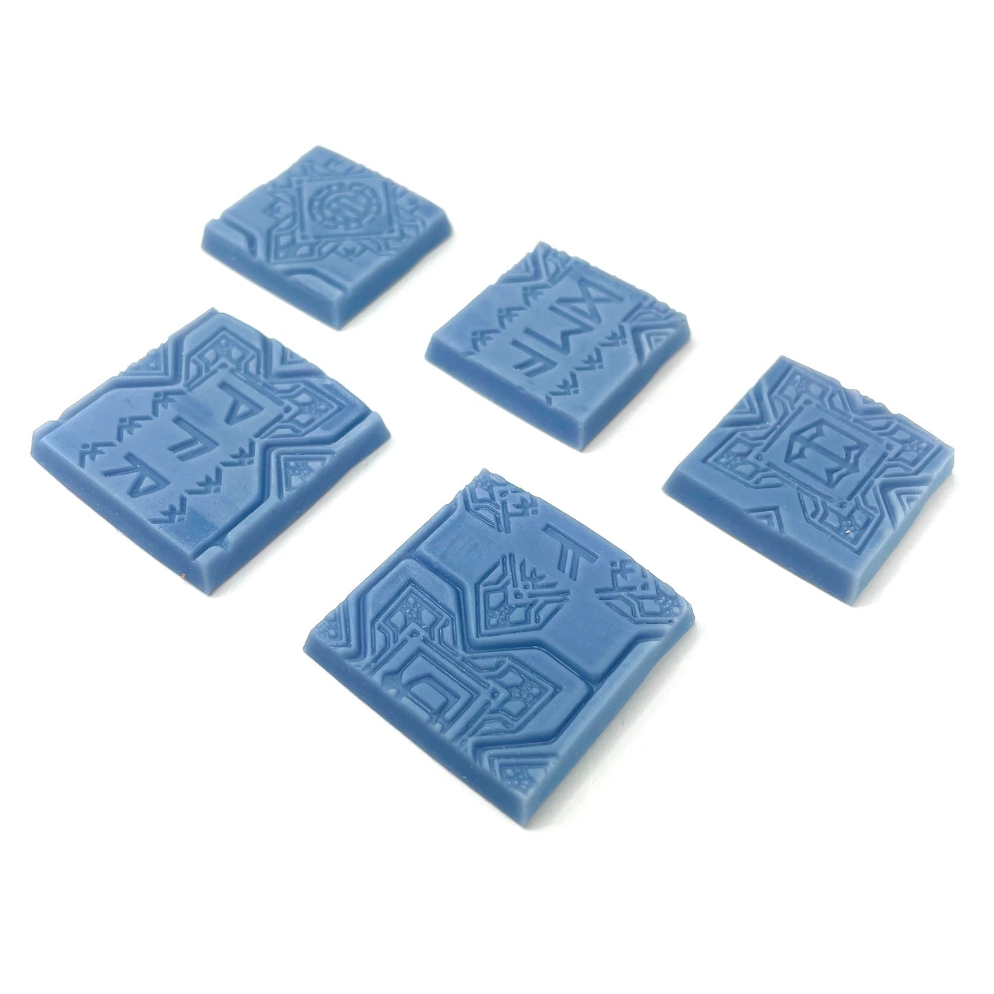 33-Piece Square Base Set with Magnet Slots : Dwarven Runic Tiles
