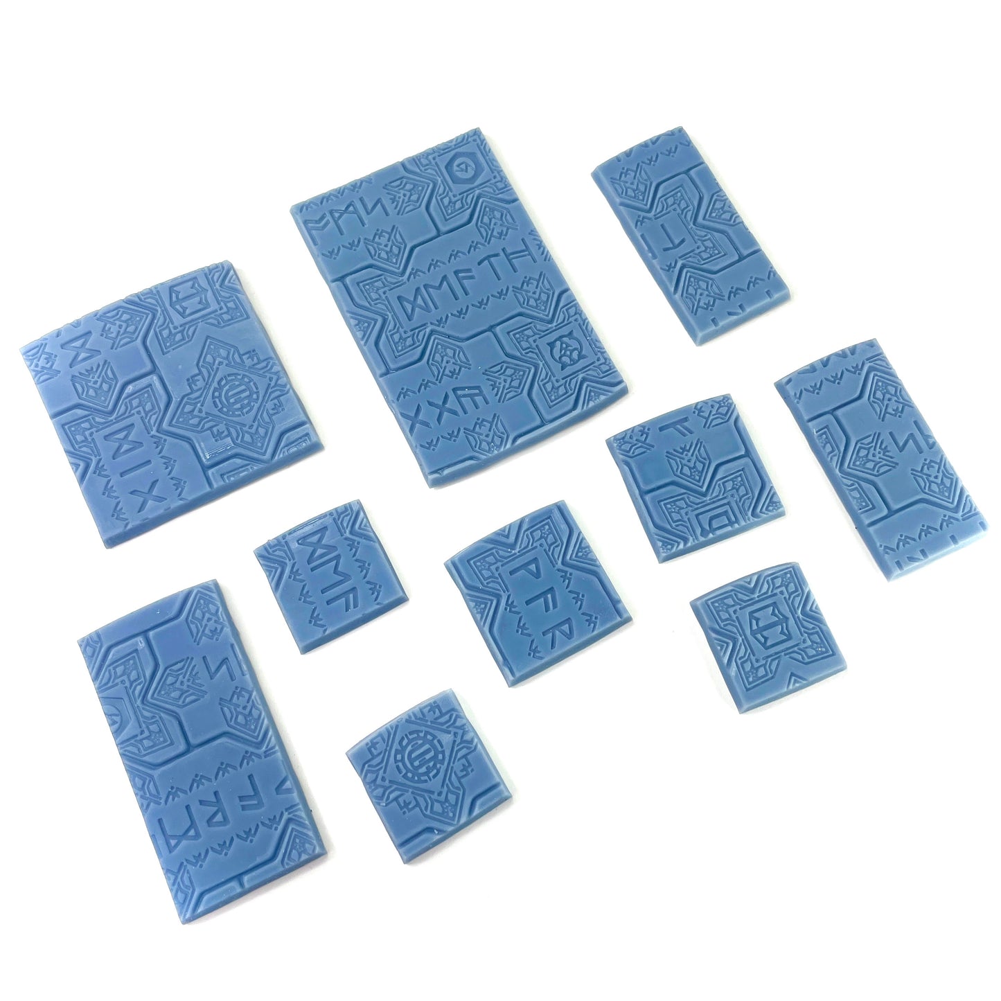 33-Piece Square Base Set with Magnet Slots : Dwarven Runic Tiles