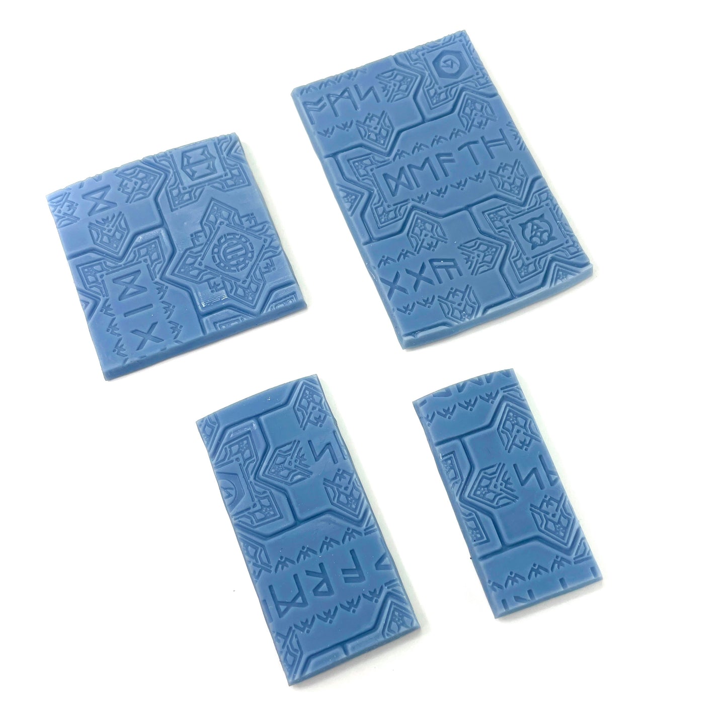 33-Piece Square Base Set with Magnet Slots : Dwarven Runic Tiles