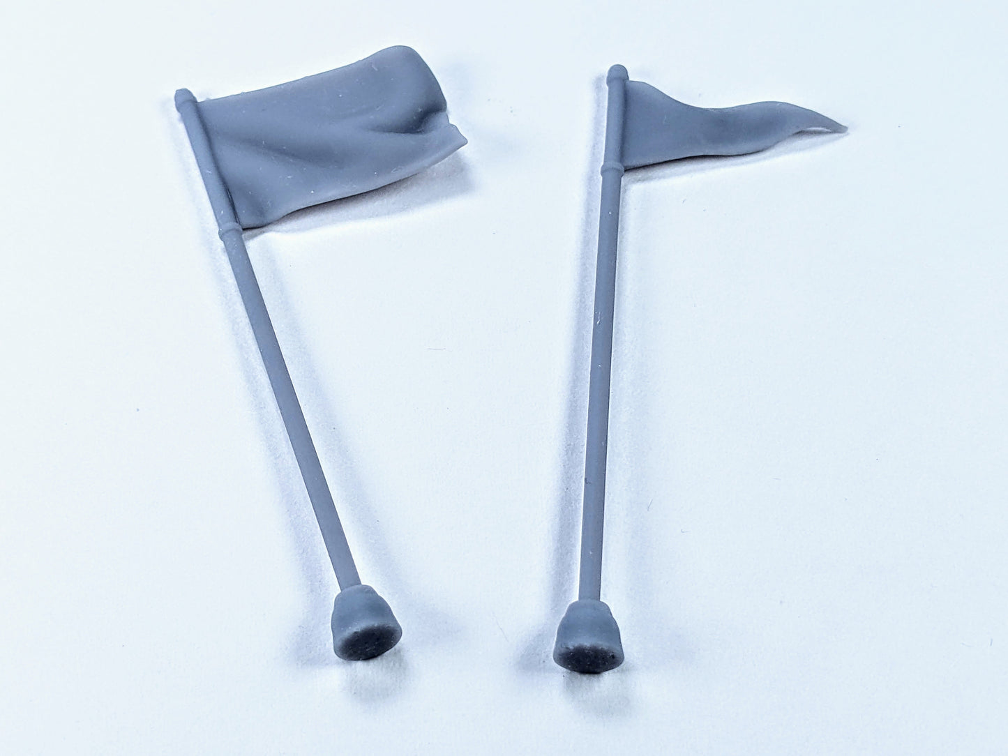 Full-Mast Waving Flags