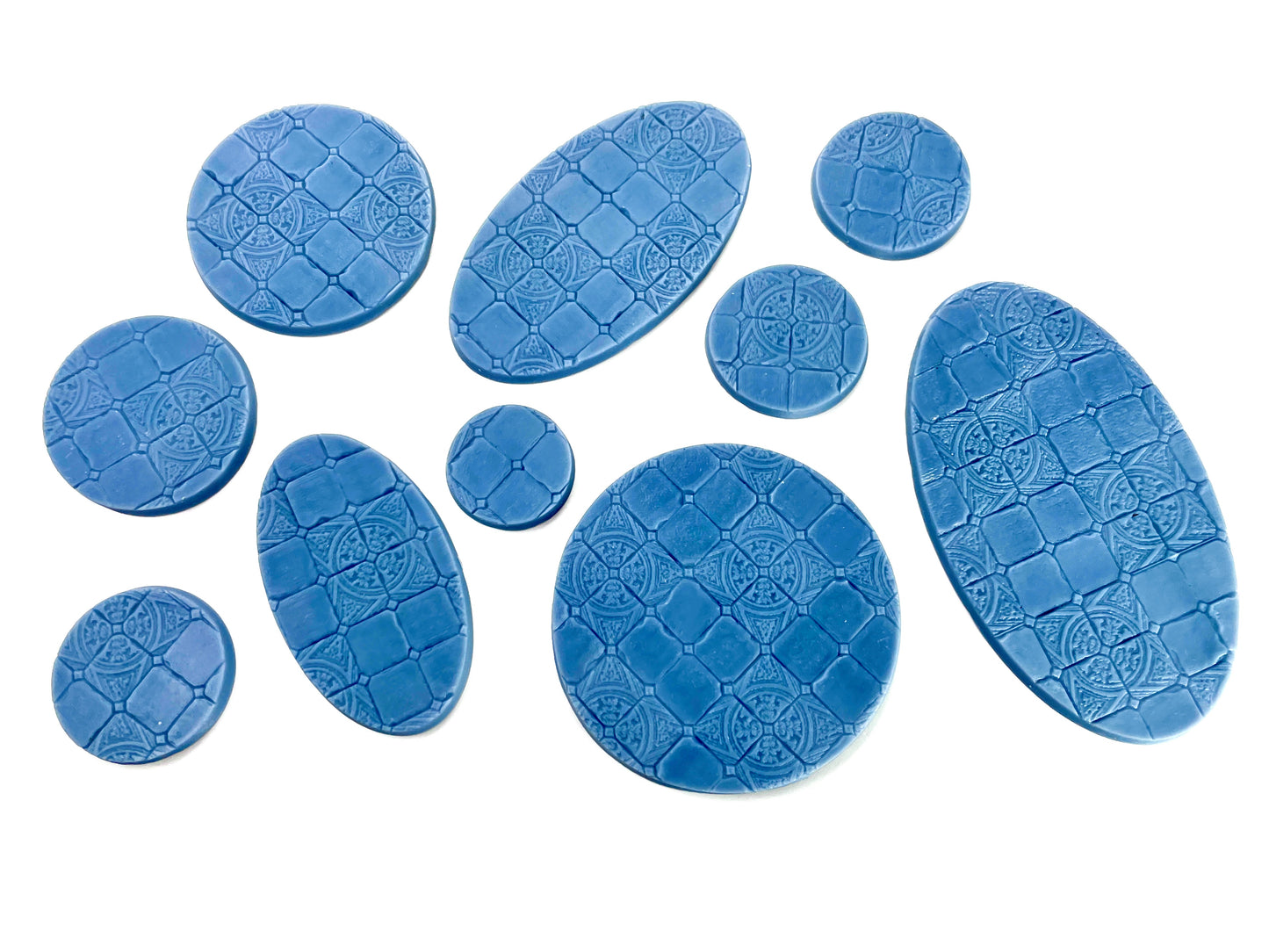 33-Piece Round Base Set with Magnet Slots : Grand Library Tiles