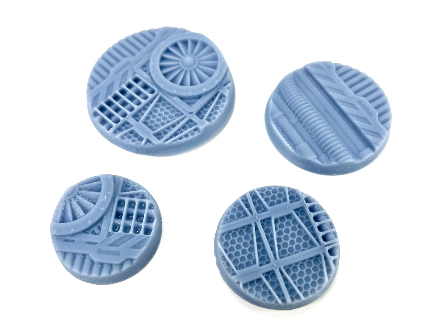 33-Piece Round Base Set with Magnet Slots : Industrial Walkway