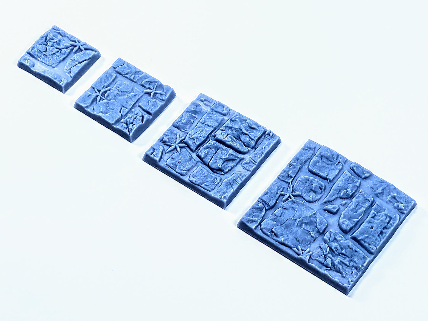 33-Piece Square Base Set with Magnet Slots : Paving with Weeds