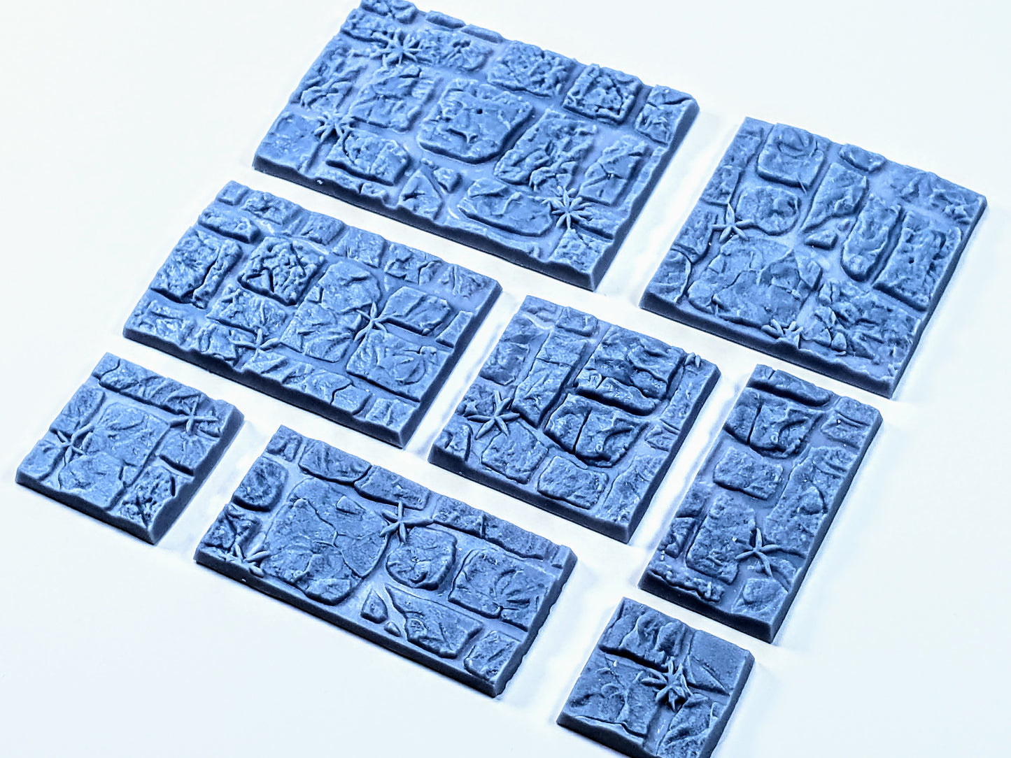 33-Piece Square Base Set with Magnet Slots : Paving with Weeds