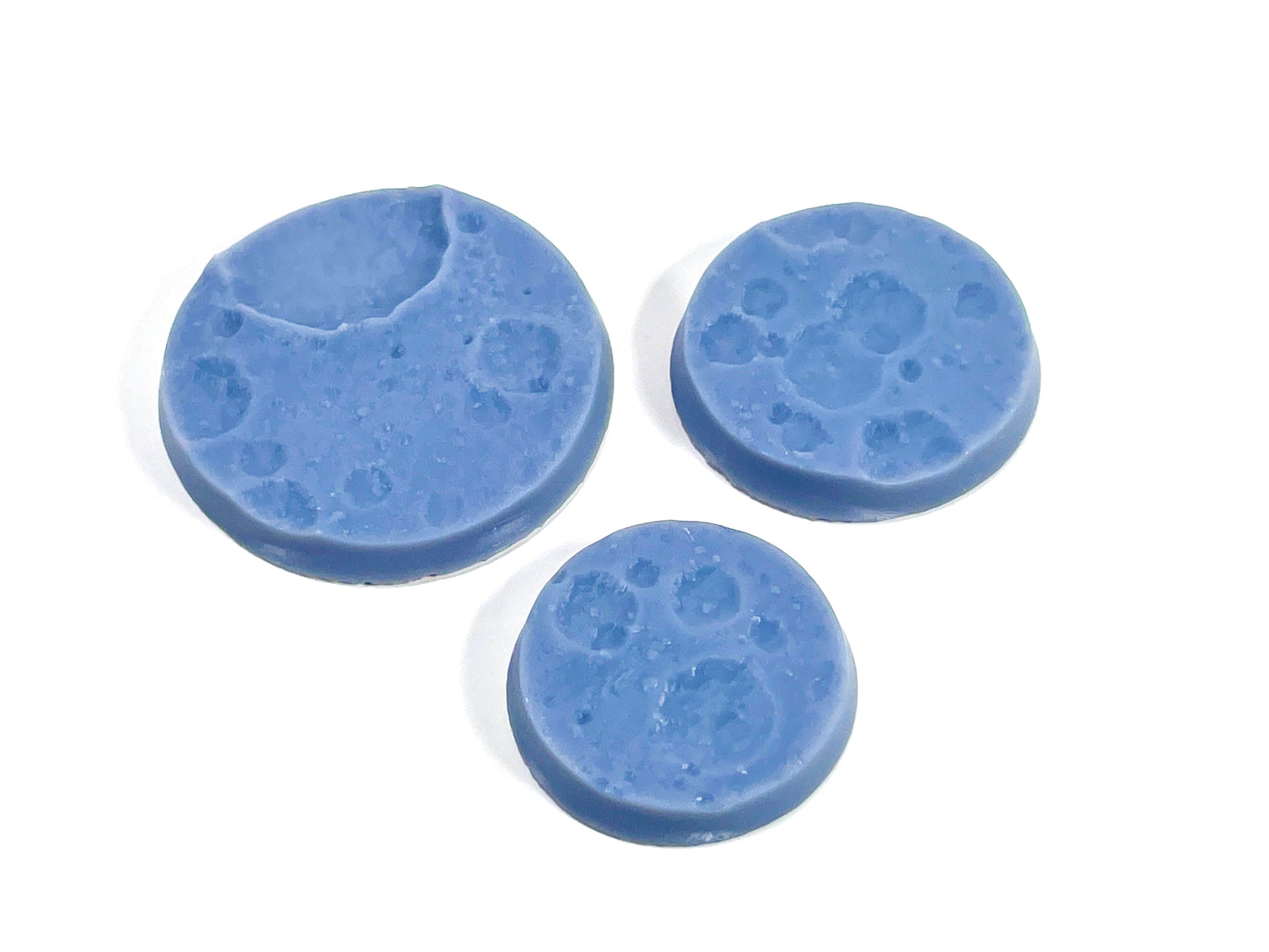 33-Piece Round Base Set with Magnet Slots : Moon Craters