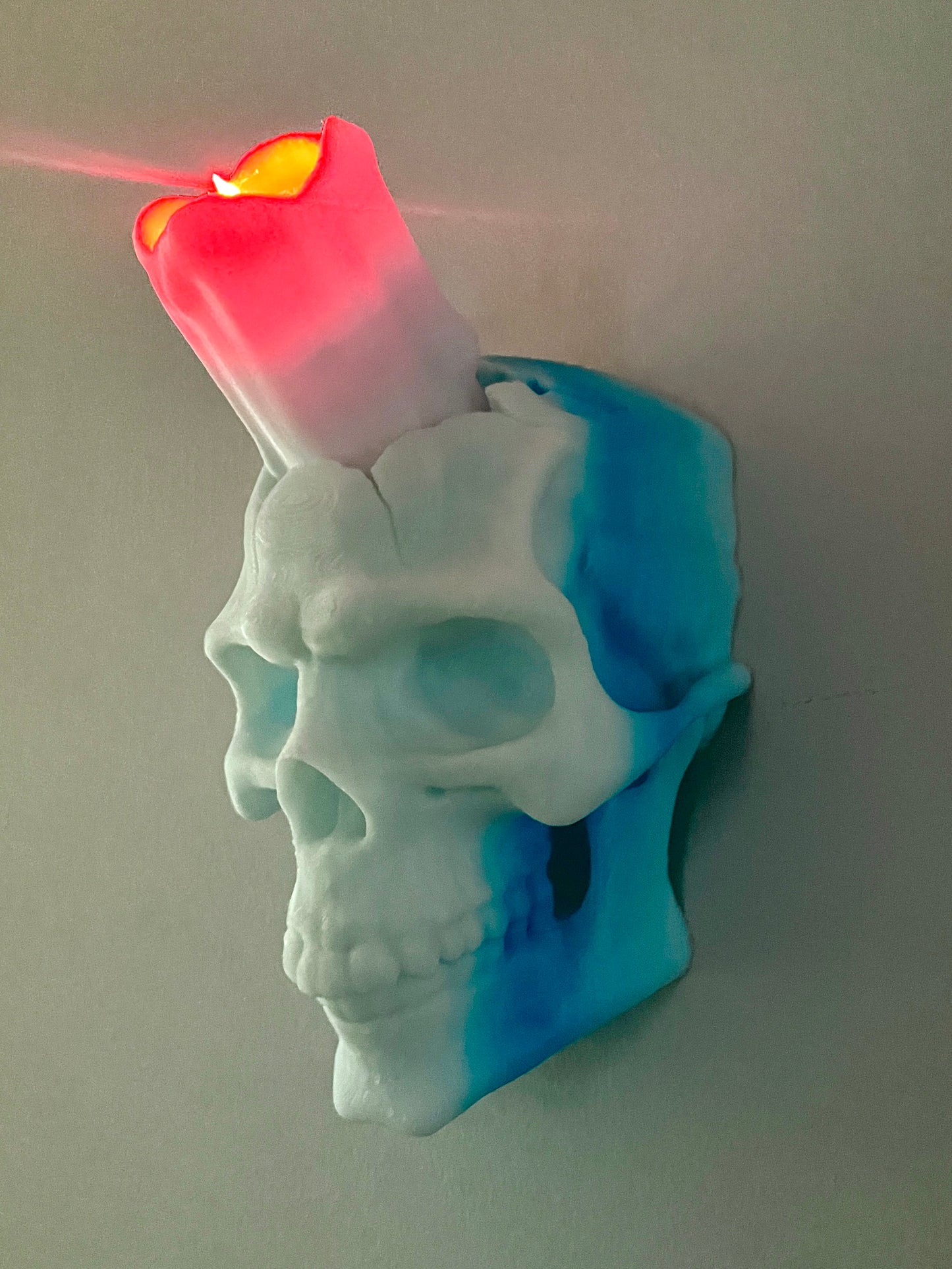Skull Wall Mount Tealight Holder