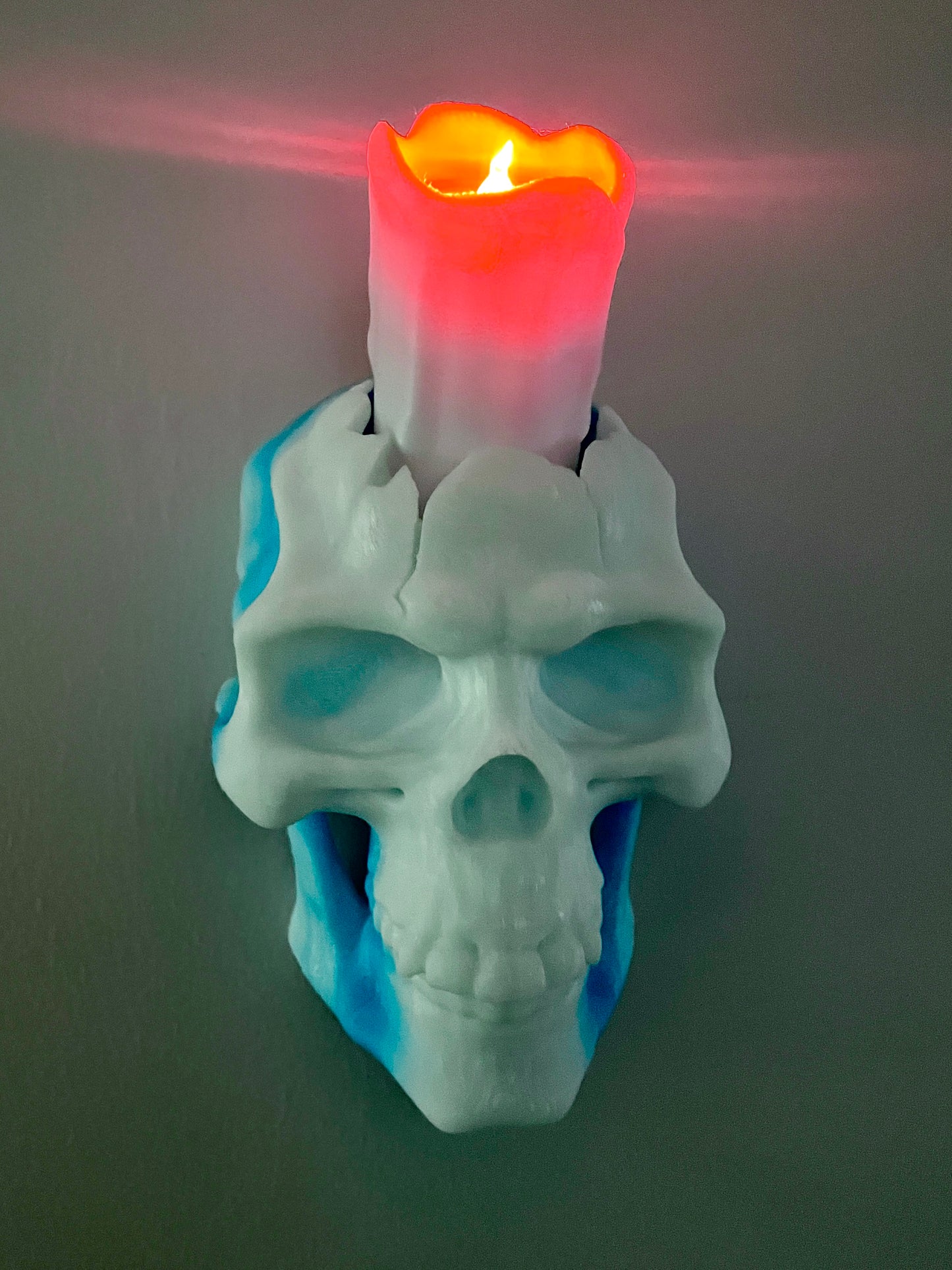 Skull Wall Mount Tealight Holder