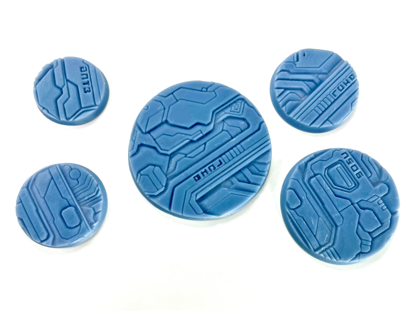 33-Piece Round Base Set with Magnet Slots : Starship Panels