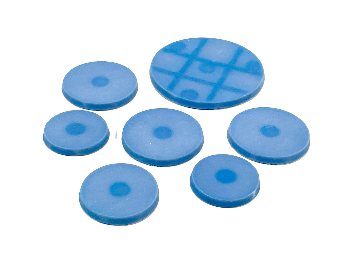 14-Piece Round Base Set with Magnet Slots : Base Blanks