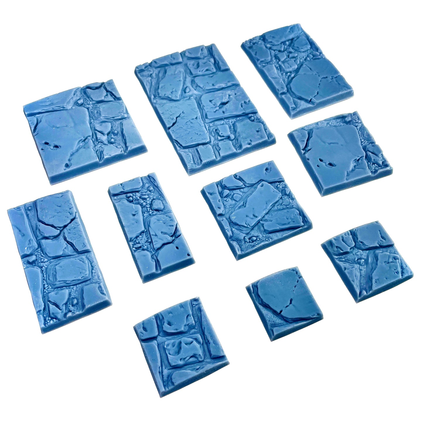 33-Piece Square Base Set with Magnet Slots : Broken Stone Slab