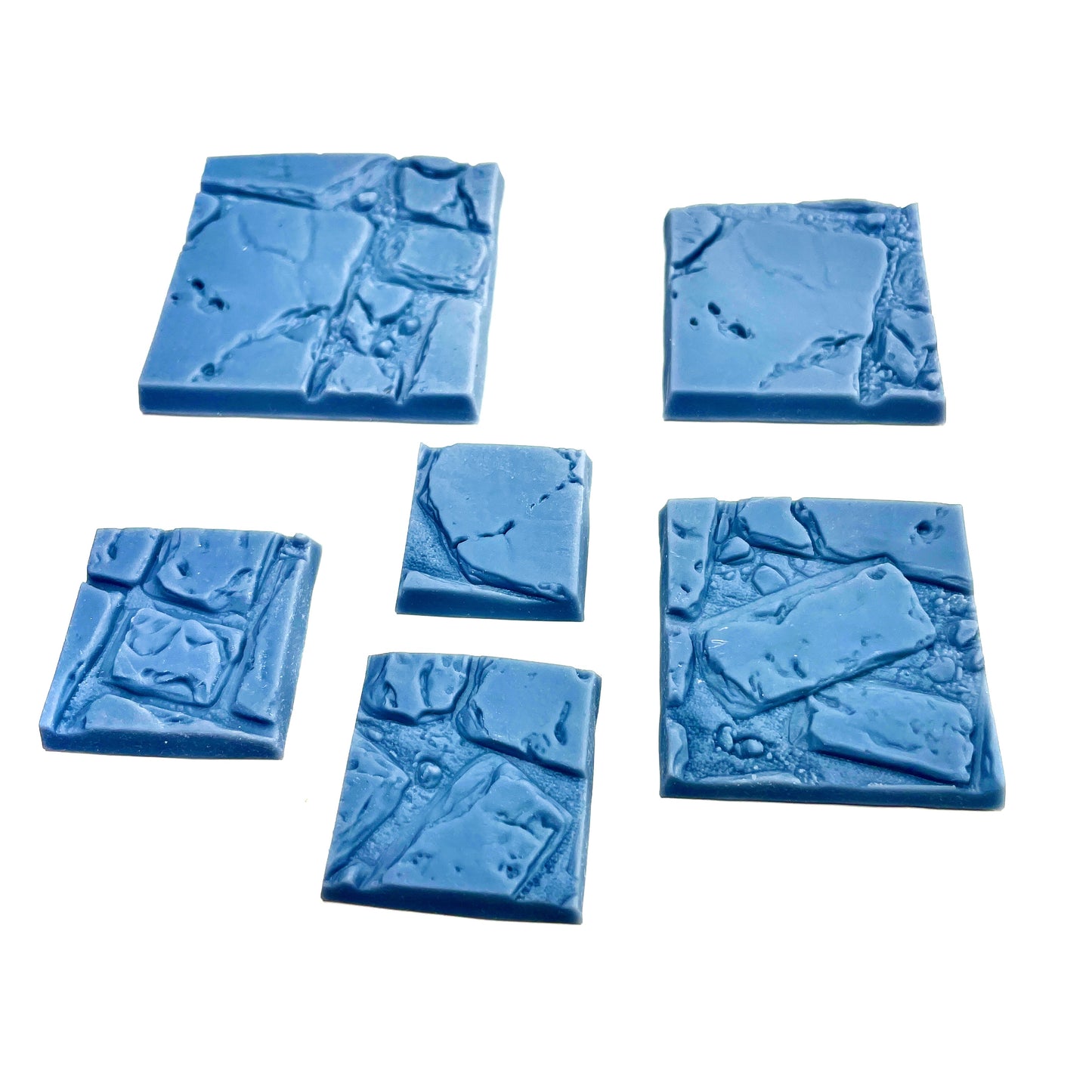 33-Piece Square Base Set with Magnet Slots : Broken Stone Slab