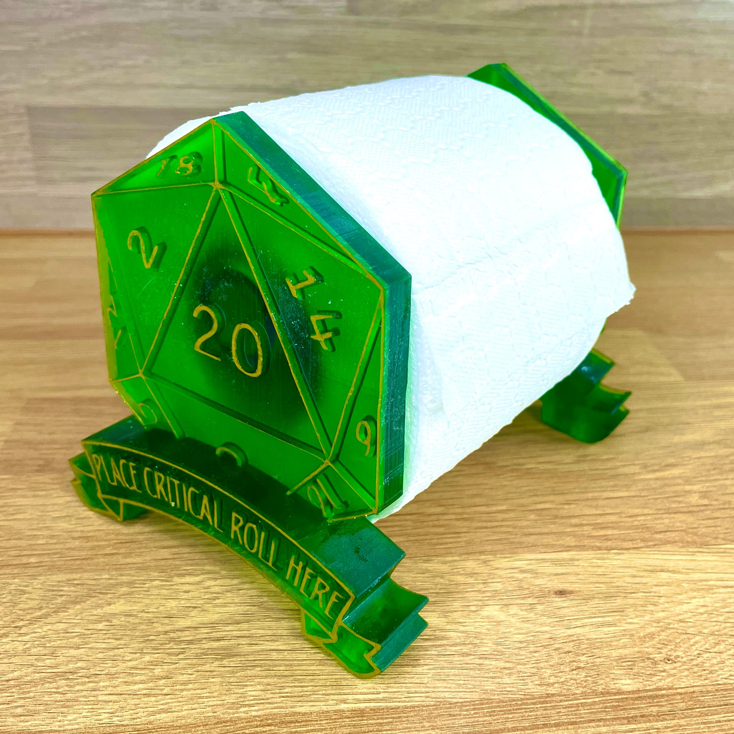 D20 Critical Roll Holder | Toilet/Kitchen Roll Dispenser