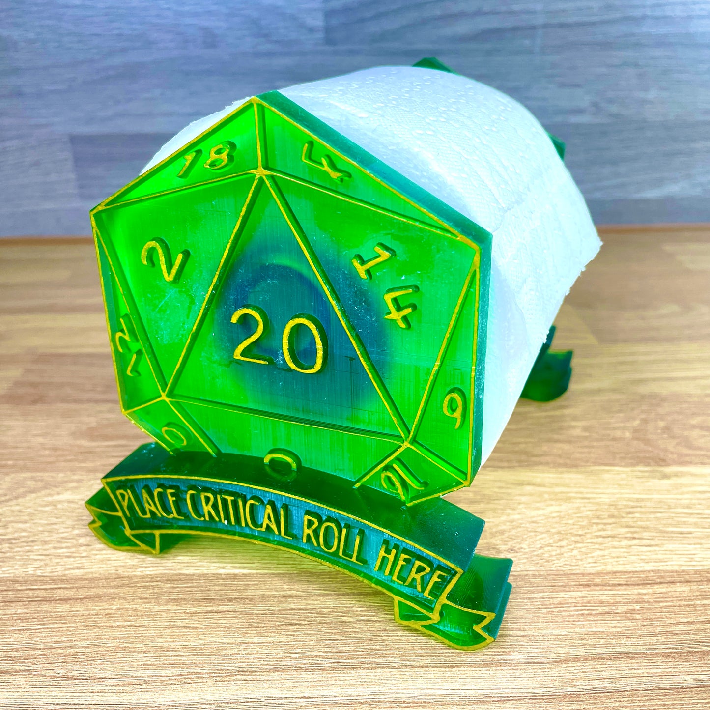 D20 Critical Roll Holder | Toilet/Kitchen Roll Dispenser
