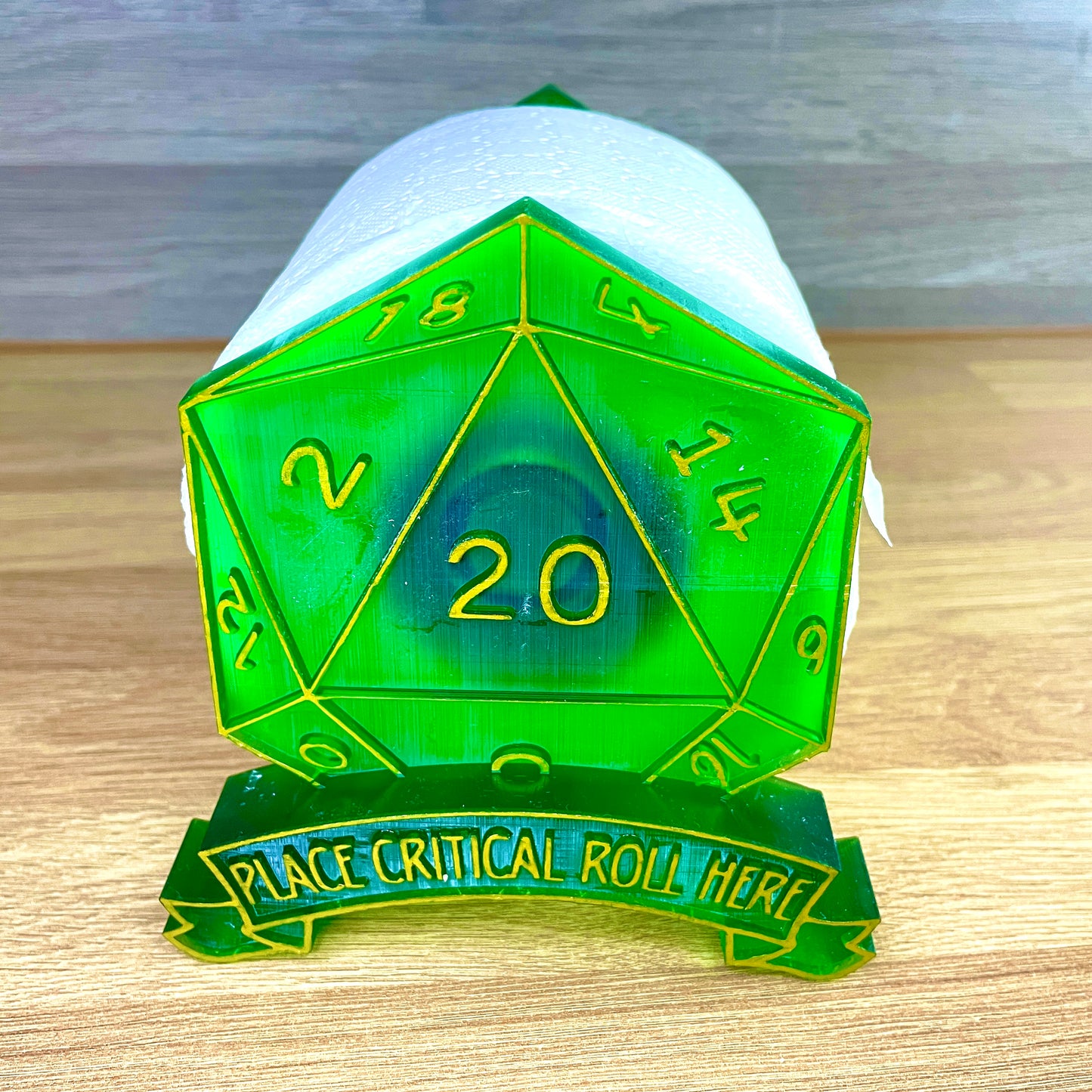 D20 Critical Roll Holder | Toilet/Kitchen Roll Dispenser