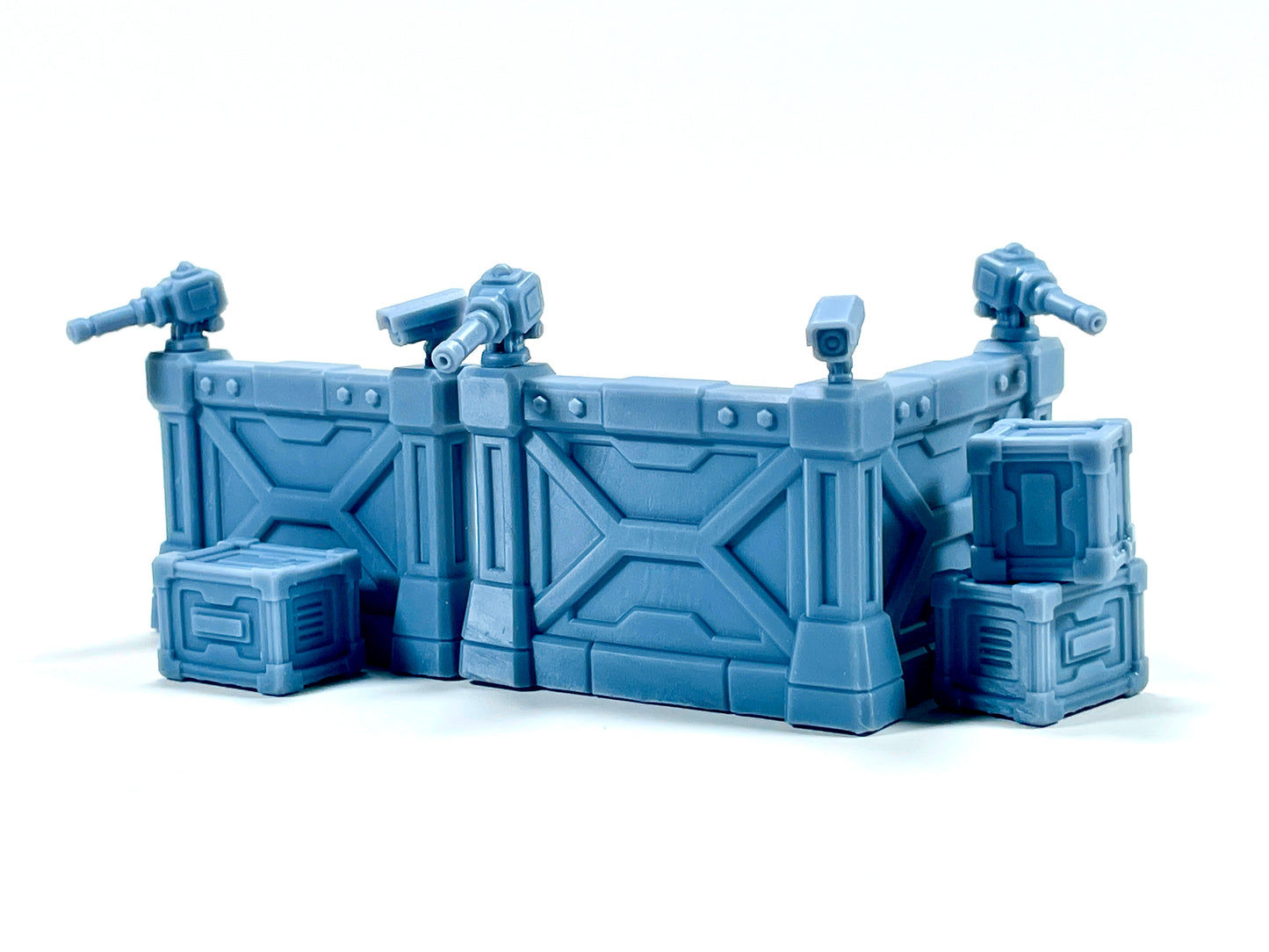 Defense Walls & Crates Set | Sci-fi Terrain