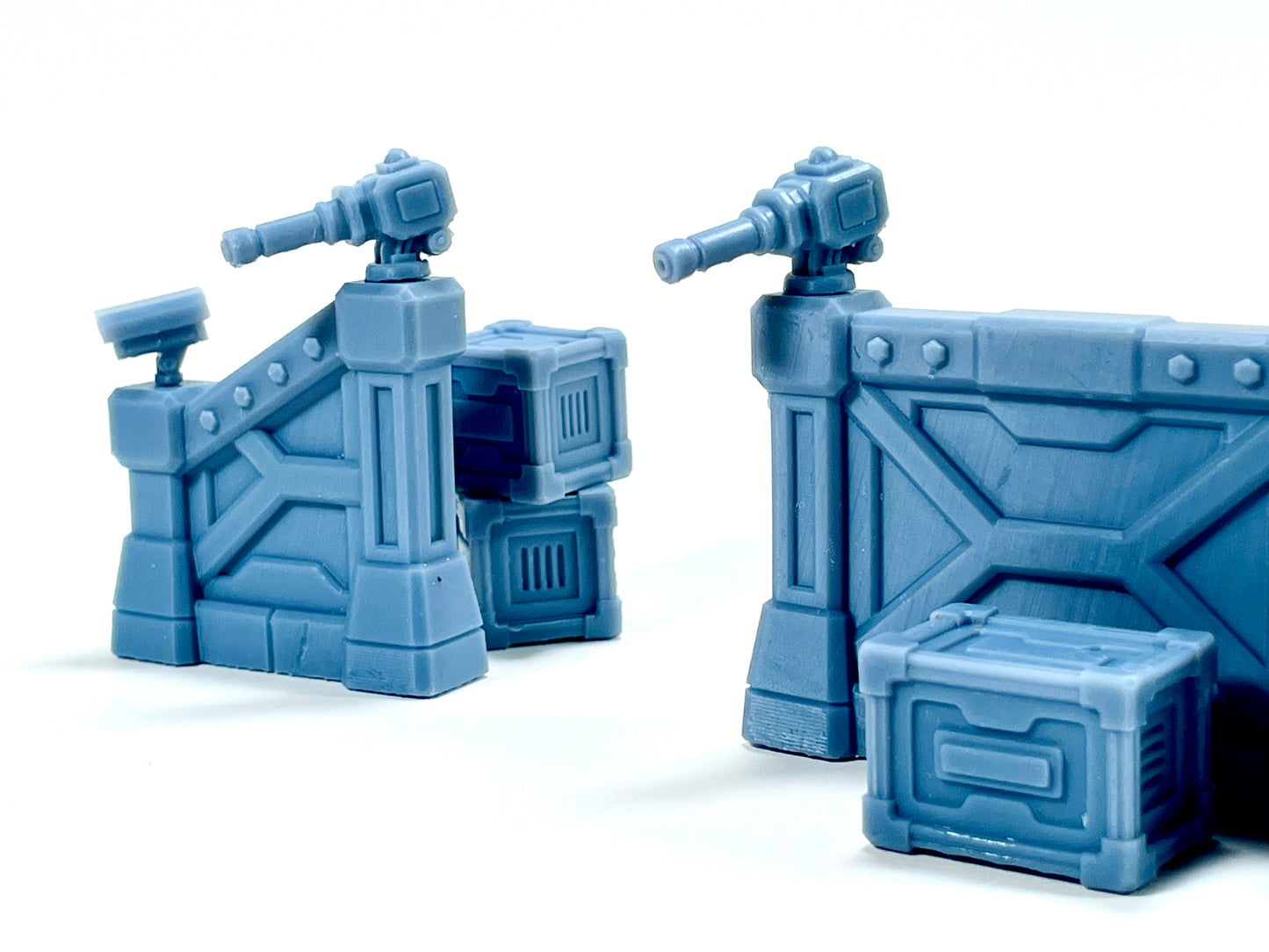 Defense Walls & Crates Set | Sci-fi Terrain