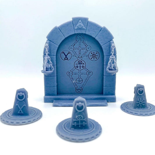 Huge Dungeon Gate Set (Multiple Versions including Cave Wall and Castle)