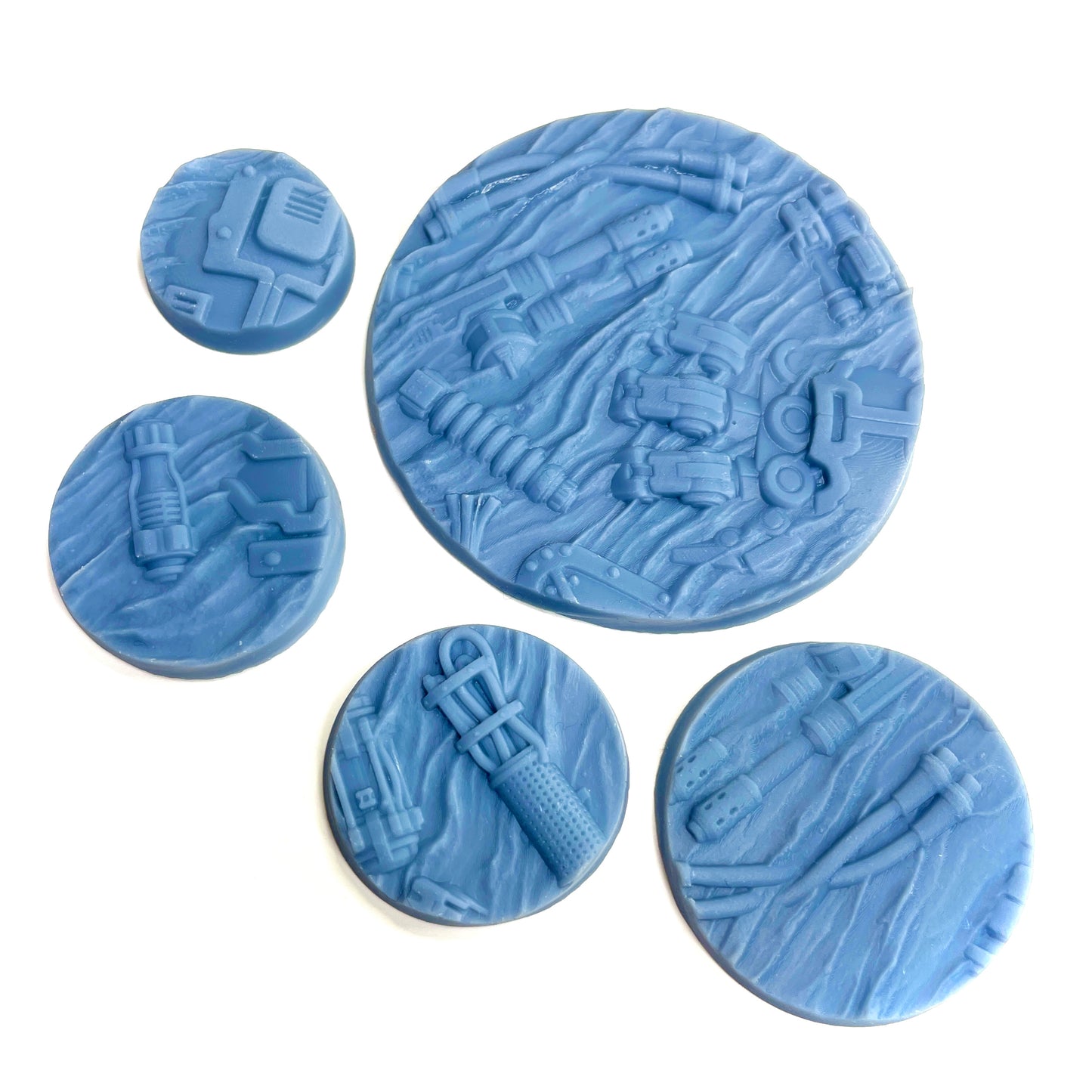 33-Piece Round Base Set with Magnet Slots : Fallen Titans