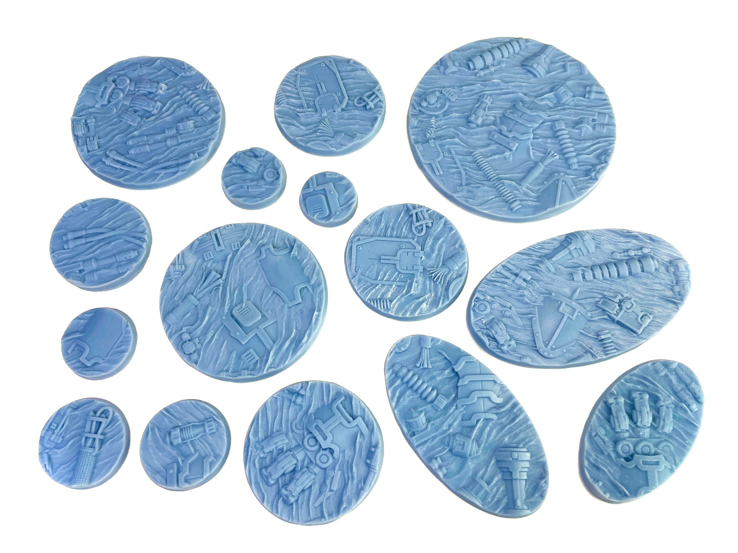 33-Piece Round Base Set with Magnet Slots : Fallen Titans