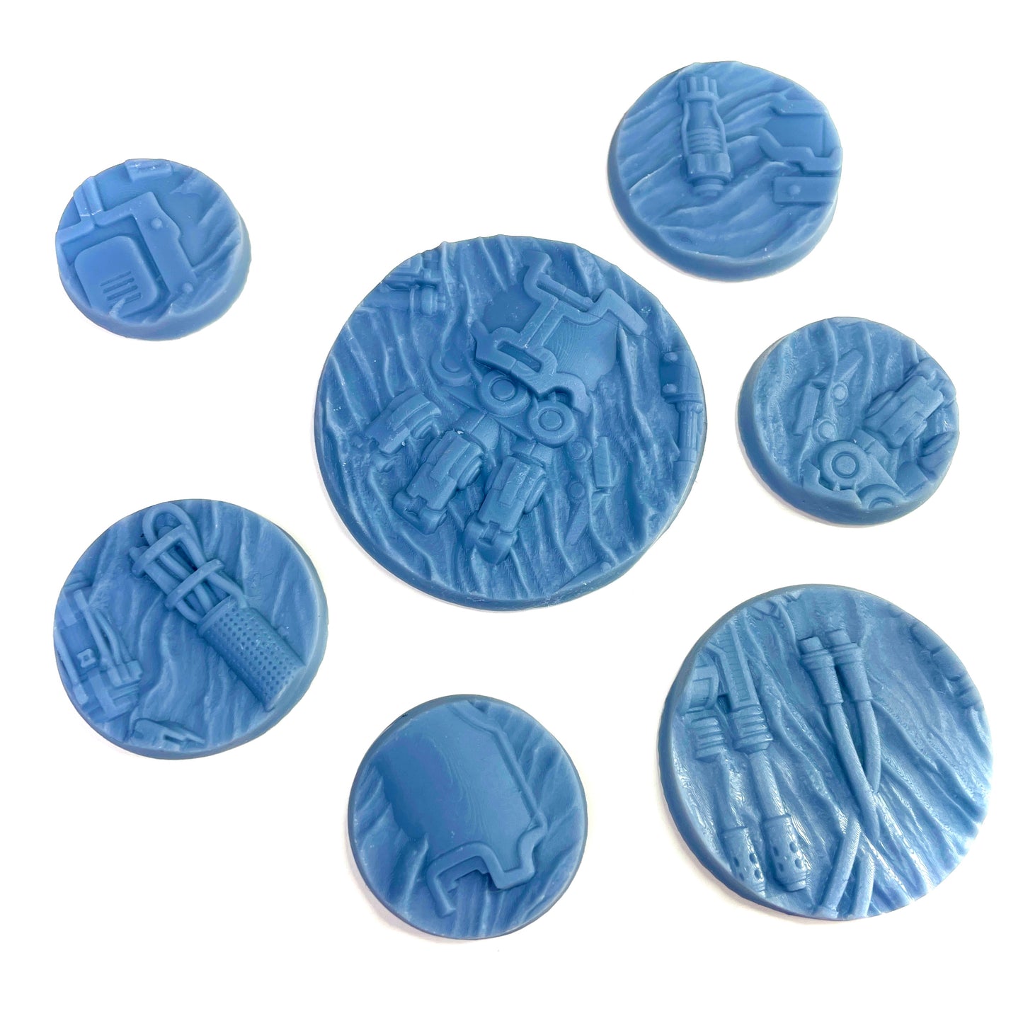 33-Piece Round Base Set with Magnet Slots : Fallen Titans