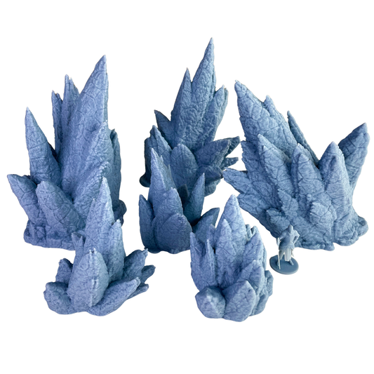 Fractured Shard Clusters | Wargaming Rocks Terrain Set