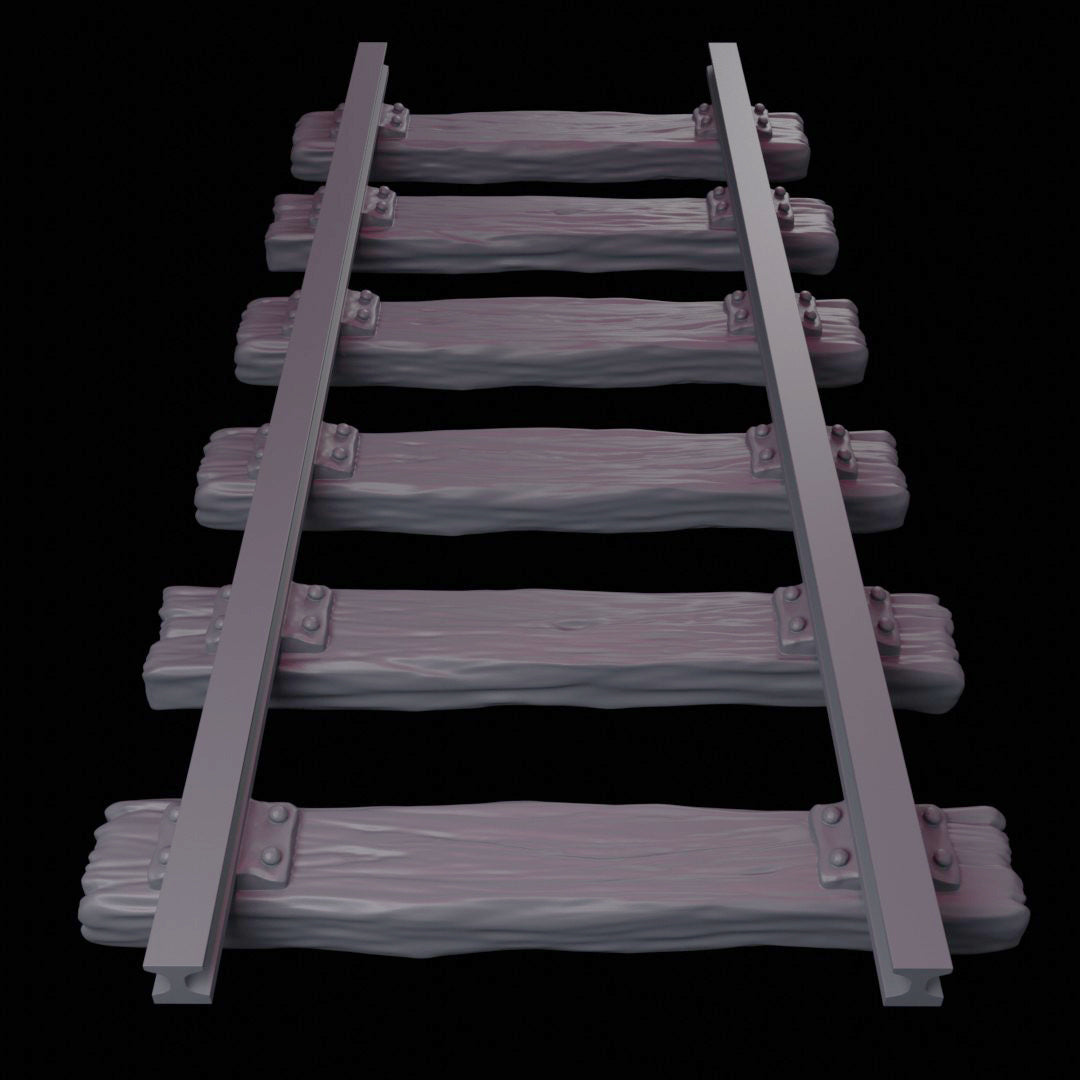 Sturdy Iron Minecart & Rails Set