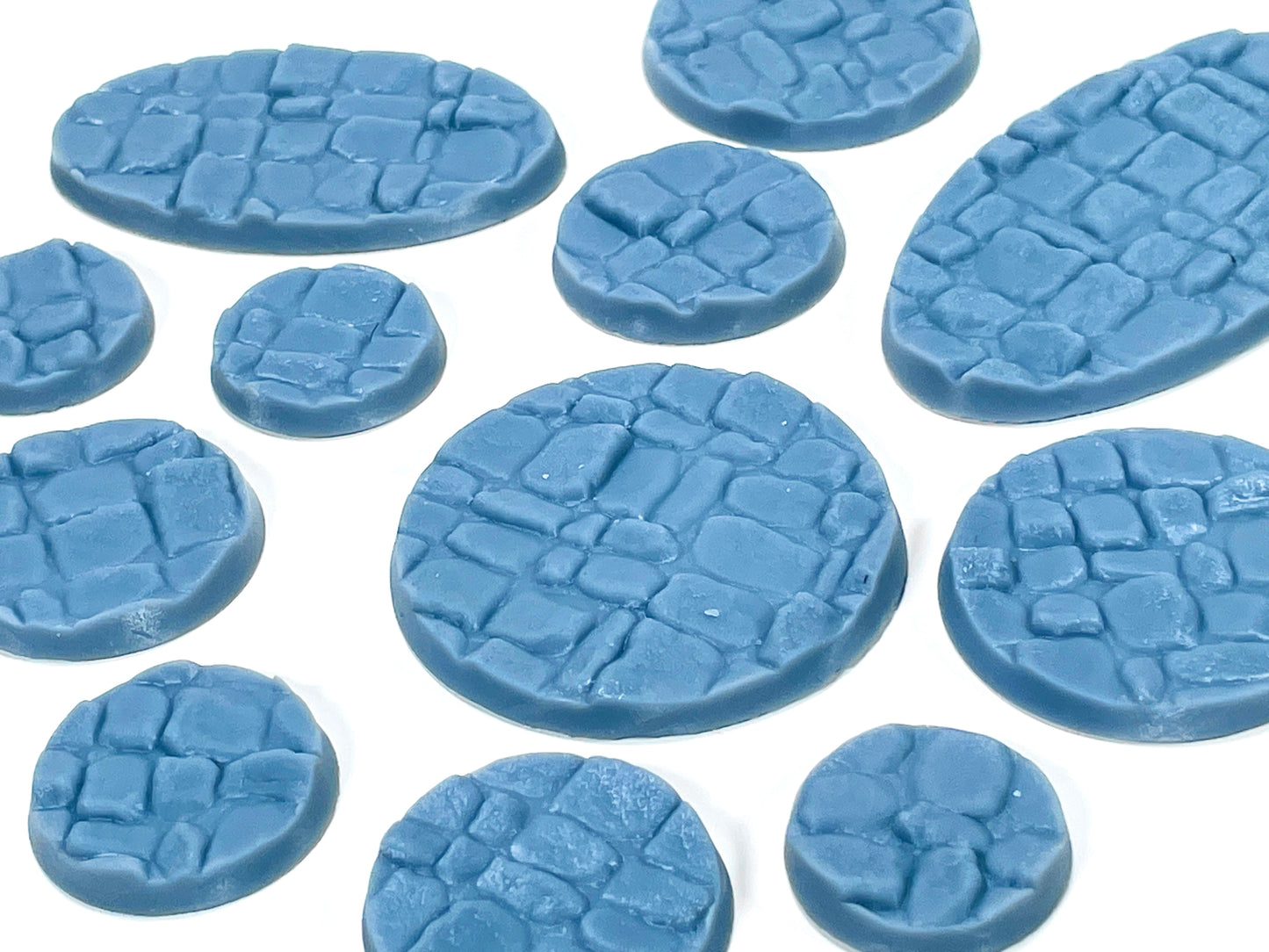 33-Piece Round Base Set with Magnet Slots : Round Cobblestone