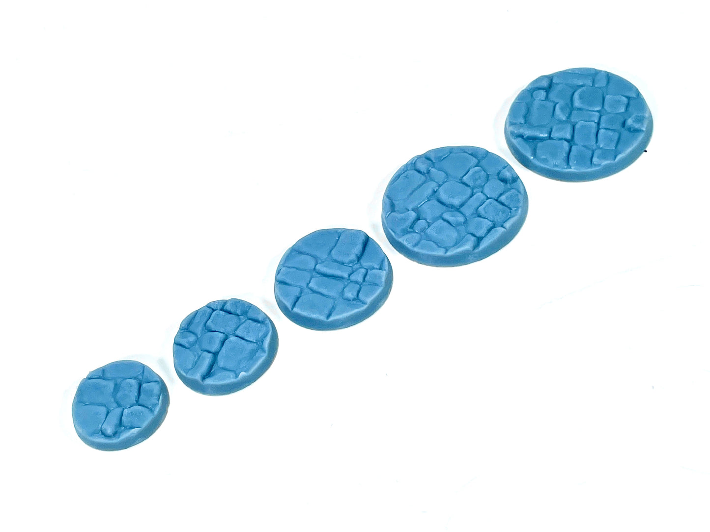 33-Piece Round Base Set with Magnet Slots : Round Cobblestone