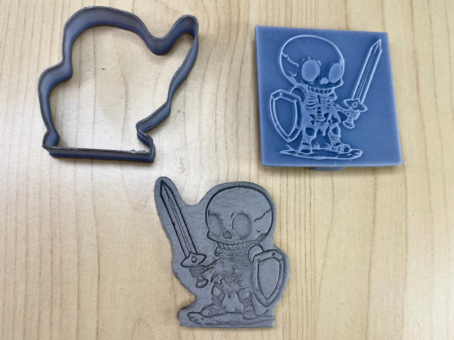 Skeleton Miniature Stamp and Cutter