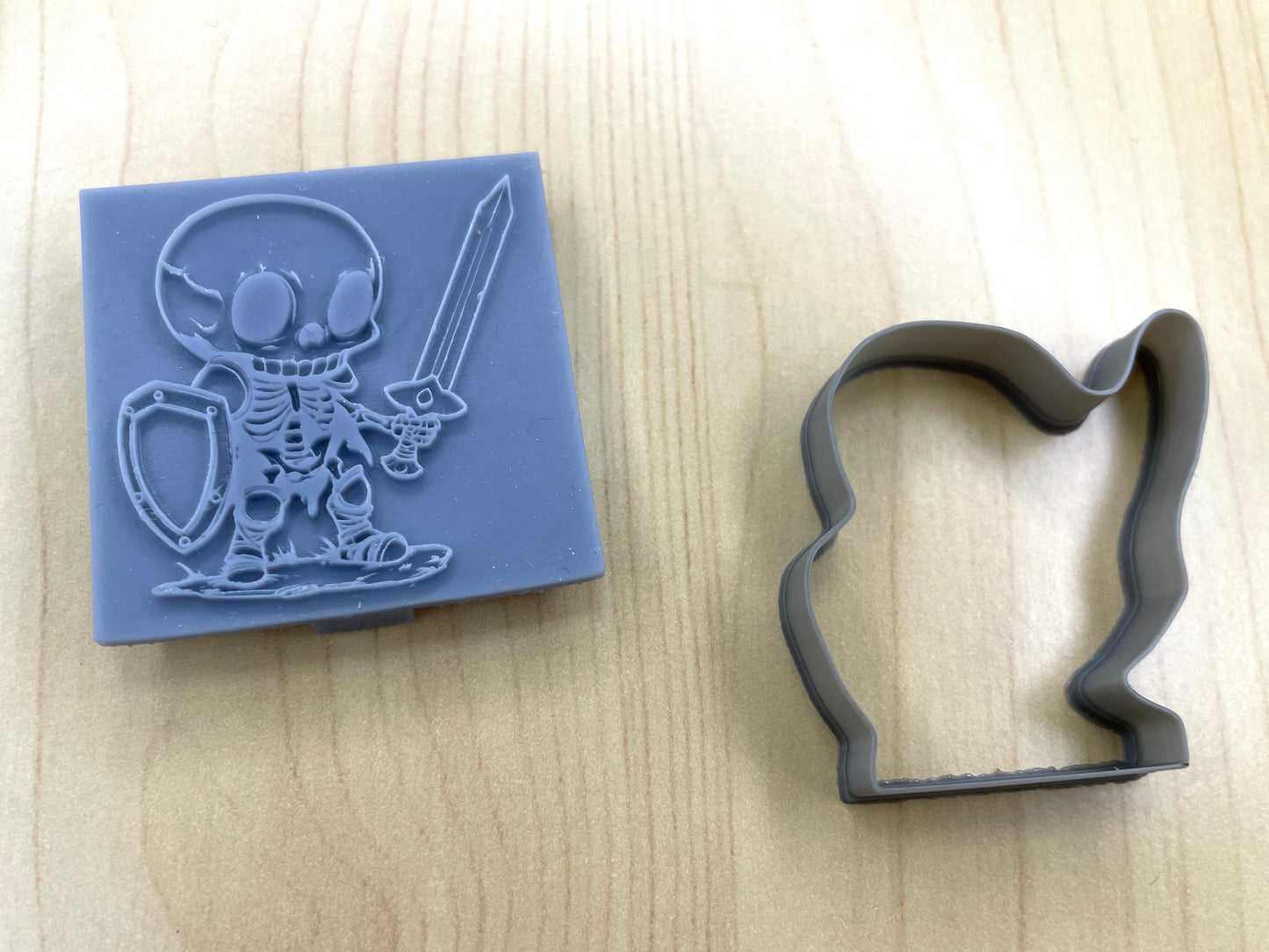 Skeleton Miniature Stamp and Cutter