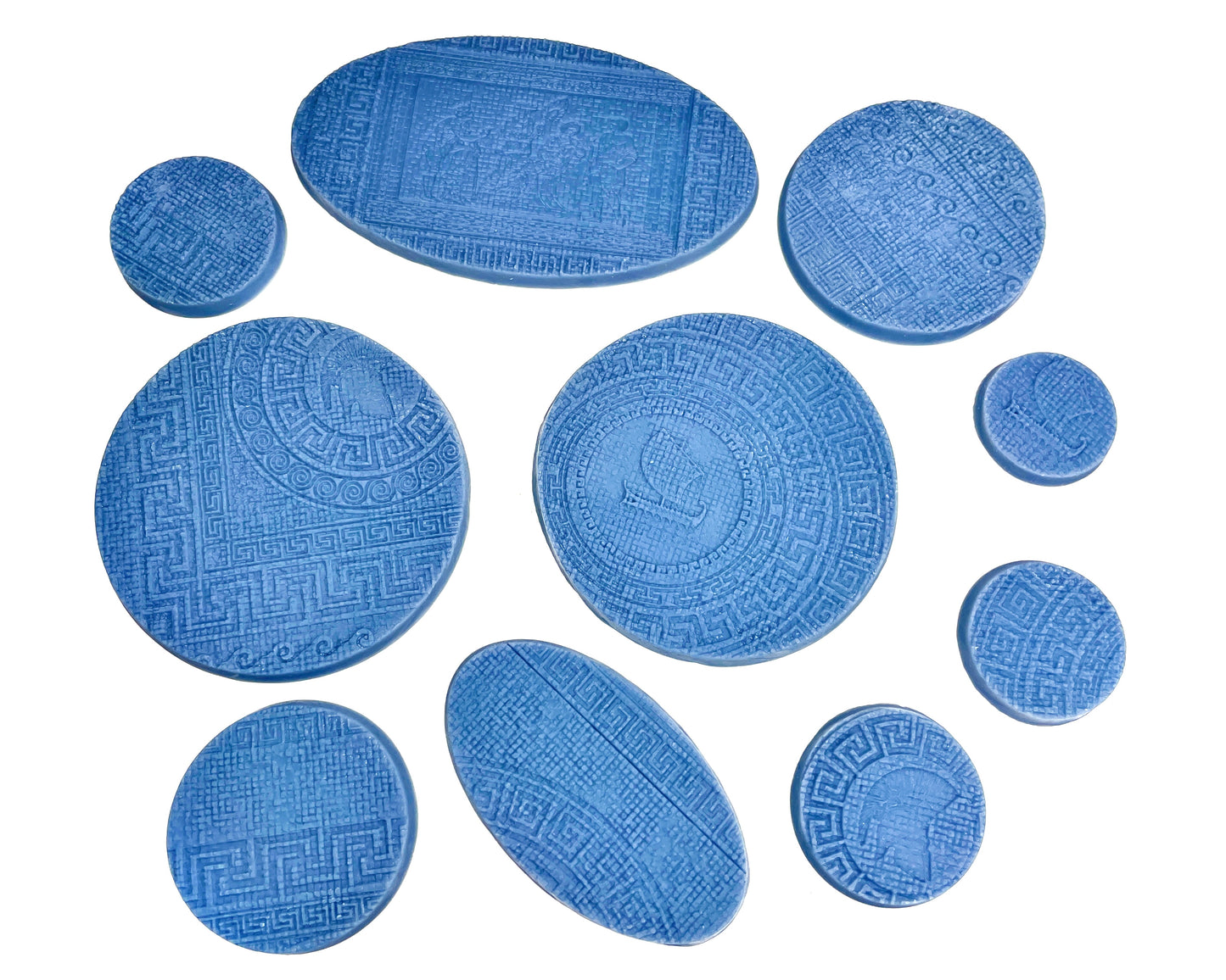 33-Piece Round Base Set with Magnet Slots : Spartan Mosaic