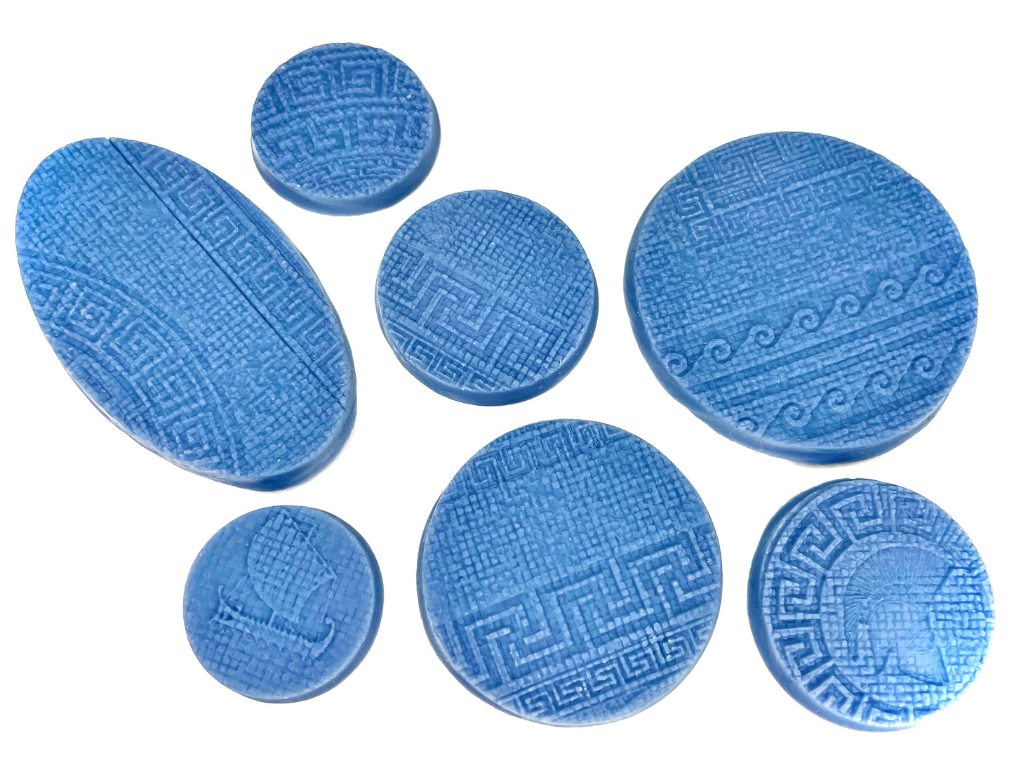 33-Piece Round Base Set with Magnet Slots : Spartan Mosaic