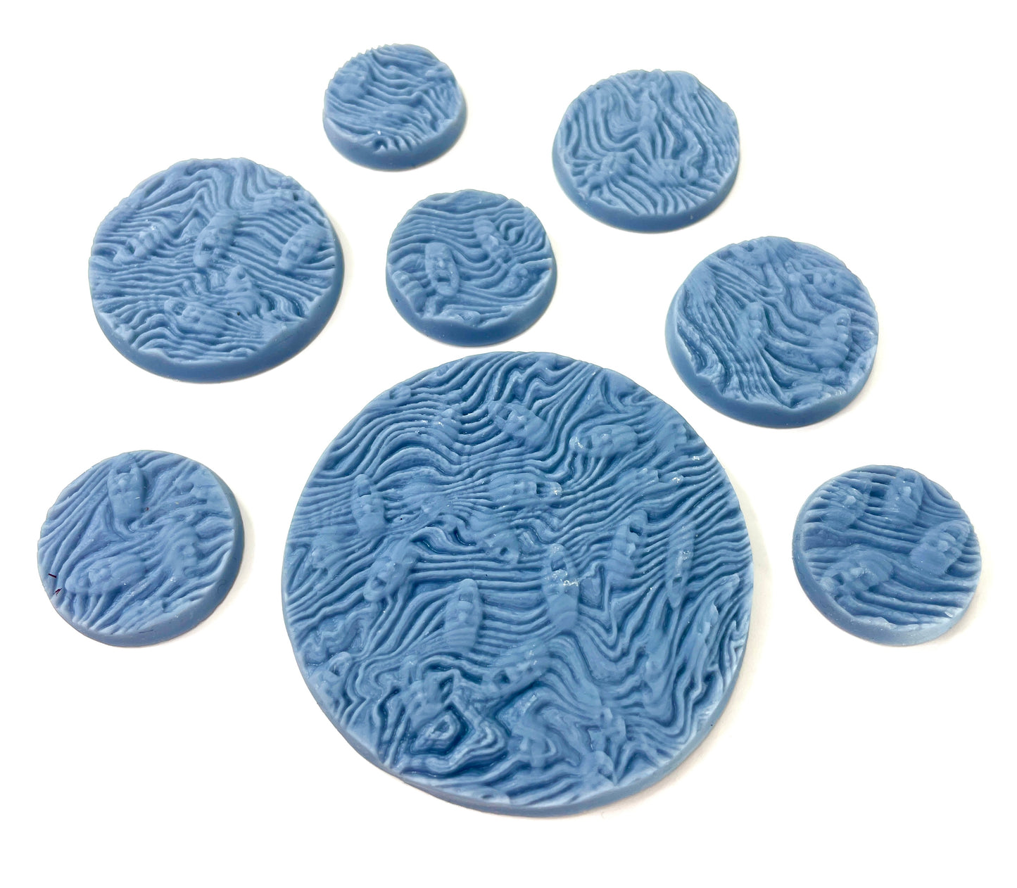 33-Piece Round Base Set with Magnet Slots : Warp-Trapped Souls